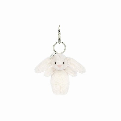 Jellycat Bashful Bunny Cream Bag Charm New Zealand | ZNUDG7829